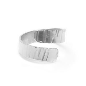 Texturierter Ring aus 925 Sterlingsilber, Verstellbare Größe