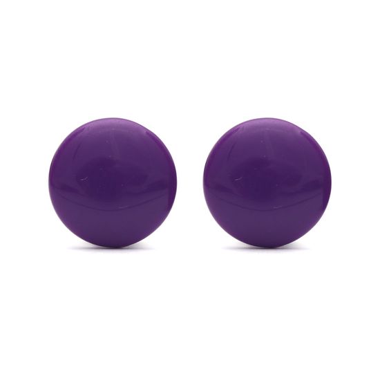 Violette runde Knöpfe aus Acryl