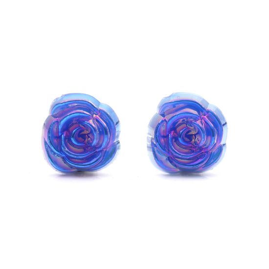 Rosen in blauer AB-Farbe