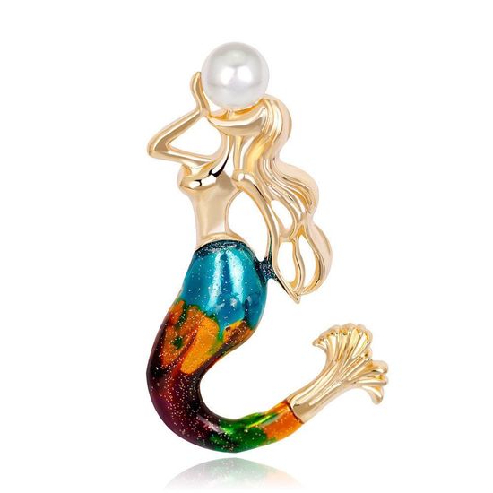 Meerjungfrau mit Perlenimitat
