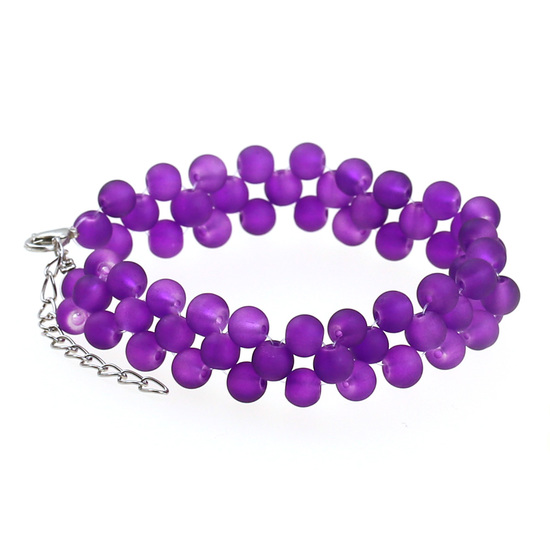 Violette fluoreszierende Perlen