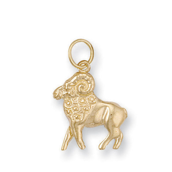 Aries Zodiac, 9ct Gold